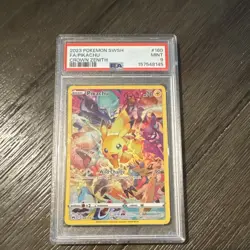Pokemon Pikachu 160/159 SWSH Crown Zenith Secret Rare Full Art Holo PSA 9 - Image 1
