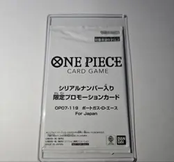 One Piece Portgas D. Ace Serial Promo Card OP07-119 Unused Limited Edition - Image 1