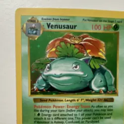 Pokemon Venusaur 15/102 Base Set Shadowless Holo Rare 1999 100 HP English - Image 3