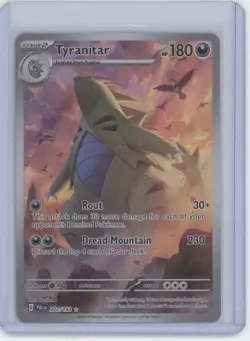 2023 Paldea Evolved Tyranitar Holo Secret Rare #222/193 - Image 1