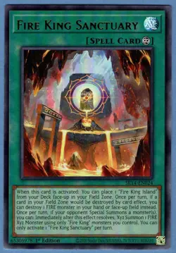 YuGiOh Fire King Sanctuary SR14-EN024 Structure Deck: Fire Kings Ultra Rare - Image 1