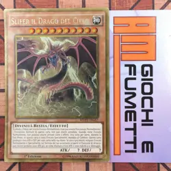 SLIFER IL DRAGO DEL CIELO in italiano YUGIOH rara ORO ULTRA, ITALIANO yu-gi-oh! - Image 1