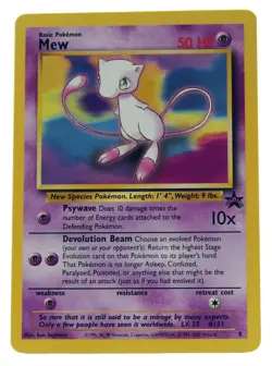 Mew #8 Black Star Promo WOTC Pokemon Card NM With eBay Shipping - Image 1
