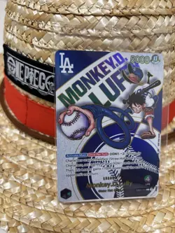 One Piece Dodgers Luffy Straw Hat Limited Edition Card - July 3 2025 Event - Image 1