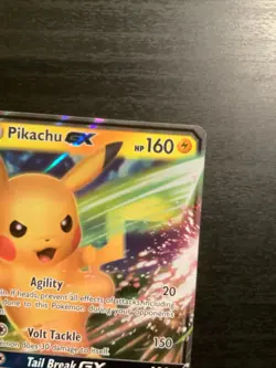 Pokemon Pikachu GX Black Star Holo Ultra Rare Promo Card SM232 - Image 3