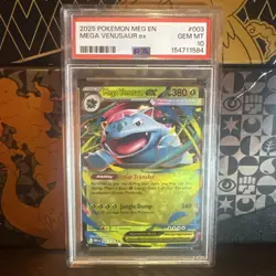 PSA 10 Mega Venusaur Ex Card #003 2025 Pokemon Meg En Mega Evolution 142613135 - Image 1