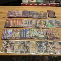 One Piece Luffy Green Purple Full Deck - Playable Condition Don Card Included - Image 1