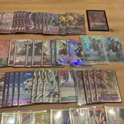 One Piece Luffy Green Purple Full Deck - Playable Condition Don Card Included - Image 3