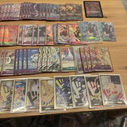 One Piece Luffy Green Purple Full Deck - Playable Condition Don Card Included - Image 4