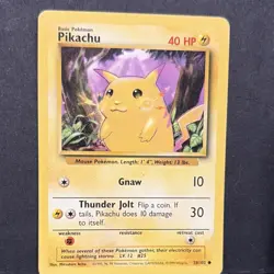 Pikachu 27/53 Wotc Promo Basic 30 HP Thundershock Pokemon Card - Image 1