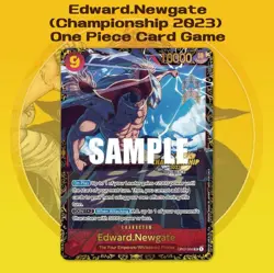 One Piece Card Game Edward Unusedgate Whitebeard 2023 Championship Promo Card - Image 1
