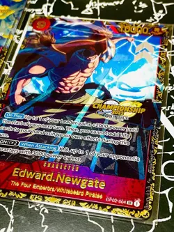 One Piece Card Game Edward Unusedgate Whitebeard 2023 Championship Promo Card - Image 4