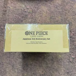 One Piece 3rd Anniversary Japanese Set (ENGLISH CARDS) NEW & SEALED - Image 3