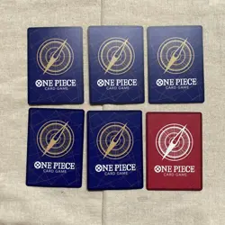 One Piece Card - The Will of Inherited Red Foil Set of 5 - Near Mint Condition - Image 2
