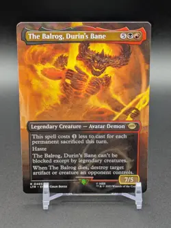 THE BALROG, DURIN'S BANE (BORDERLESS) 405 - LOTR: Tales of Middle-earth NM - - Image 1