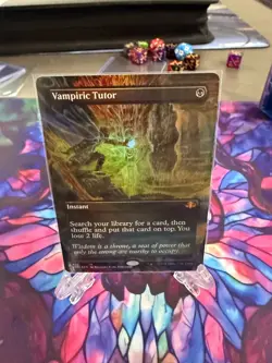 MTG Magic FOIL Vampiric Tutor Borderless 430 Dominaria Remastered NM - Image 1