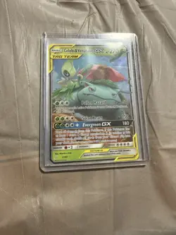 Pokemon Celebi & Venusaur GX TAG TEAM Ultra Rare Holo 1/181 Sm-Team Up Card - Image 4