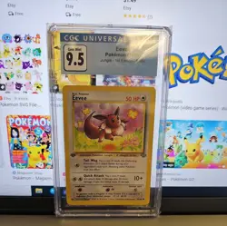 1999 Pokemon Jungle Eevee 51/64 CGC 9.5 Gem Mint Unlimited WOTC Vintage Card - Image 1