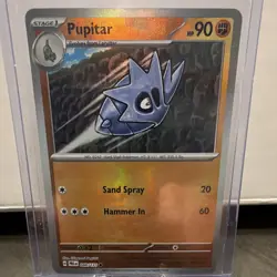 Pokemon TCG SV Prismatic Evolutions Pupitar 048/131 RH Master Ball Pattern - Image 1