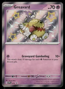 Pokemon Cards Greavard 070 Scarlet & Violet Promo Holo Promo NM - Image 1