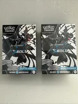 Pokemon Black Bolt Booster Bundle Lot of (2) Sealed Boxes - Image 1