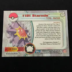 Pokemon Topps Series 3 - Starmie #121 - NM Near Mint Vintage 2000 - Image 2