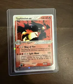 Typhlosion ex 99/100 Sandstorm Holo Ultra Rare 160 HP Stage 2 English 2003 - Image 1