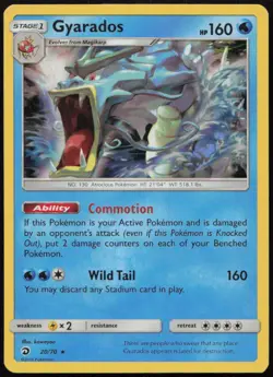 Gyarados 20/70 LP Dragon Majesty Rare Holo Pokemon - Image 1