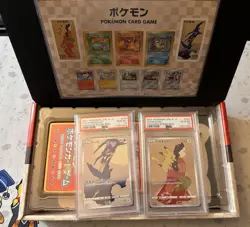 2021 POKEMON JAPANESE S BEAUTY LOOKING BACK STAMP BOX PIKACHU / CRAMORANT PSA 10 - Image 1