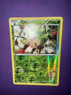 Chespin 9/162 Reverse Holo Pokemon BREAKthrough - Image 2