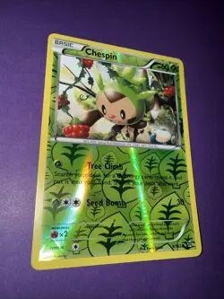 Chespin 9/162 Reverse Holo Pokemon BREAKthrough - Image 4