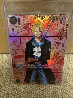 One Piece Sabo Super Parallel Card - The Will To Be Passed - Mint Condition - Image 1