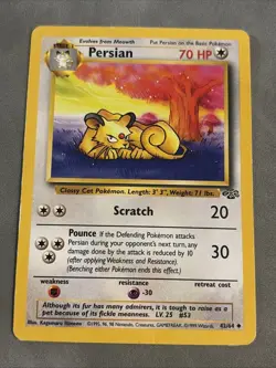 PERSIAN 42/64 UC JUNGLE POKEMON UNLIMITED LP - Image 1