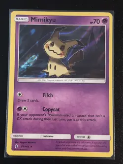 Mimikyu (SM Guardians Rising) 58/145 Rare Deck Exclusives Pokemon non holo - Image 1