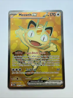 Meowth ex 107/088 Ultra Rare Perfect Order Pokemon Near Mint - Image 1