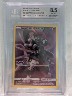 Pokemon Armored Mewtwo SM228 Fall 2019 Collector Chest BGS Graded 8.5 - Image 1