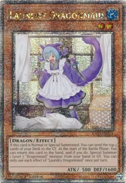 Yugioh! LP Laundry Dragonmaid - RA03-EN021 - Quarter Century Secret Rare - 1st E - Image 1