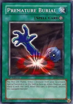 Yugioh! MP Premature Burial - SD6-EN020 - Common - 1st Edition Moderately Played - Image 1