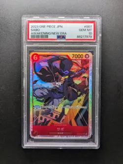 PSA 10 - 2023 One Piece SABO - OP05-007 SR - Awakening/New Era - Japanese - Image 1