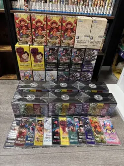 One Piece Card Game Box Set - Romance Dawn Premium Booster Opened Cards - Image 1