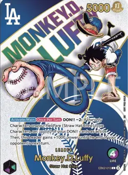 One Piece Limited Edition Dodgers Collaboration Card - Unused Rare Collectible - Image 1