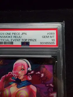 One Piece Card Game Vinsmoke Reiju Offline Event SR OP06-069 PSA 10 Japan - Image 4
