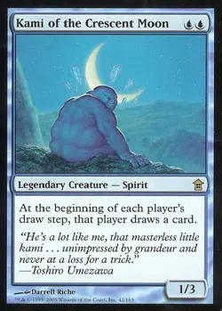Kami of the Crescent Moon - Light Play MTG Saviors of Kamigawa - Image 1