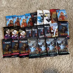 Lot of 24 Magic The Gathering MTG Packs - Unopened Draft/Set Boosters! - Image 1