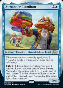 Alexander Clamilton - Near Mint MTG Unsanctioned - Image 1