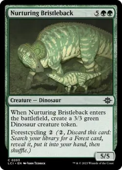 Nurturing Bristleback -Foil Near Mint MTG The Lost Caverns of Ixalan - Image 1