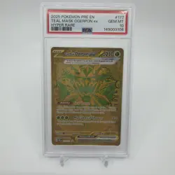 Pokemon Teal Mask Ogerpon EX SV Prismatic Evolutions #177/131 GEM MT PSA 10 - Image 1