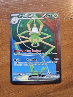 Spidops Ex Pokemon Card Full Art 243/198 Double Gold Star - Image 1