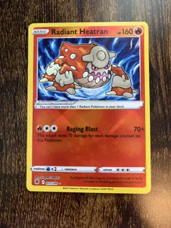 Radiant Heatran 027/189 Astral Radiance Pokemon TCG Holo Ultra Rare NM - Image 1