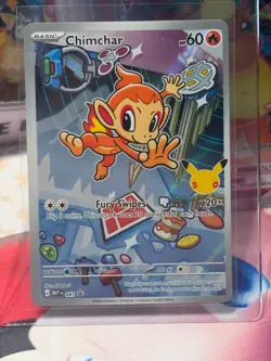 Pokemon Chimchar MEP 041 Mega Evolution Black Star Promo Illustration Rare NM/M - Image 3